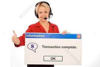 Friendly tele banking operator