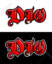 Dio. Heavy metal band vector logo.