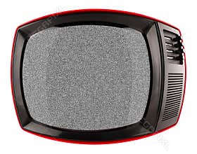 Red retro tv