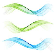 Abstract wave design element