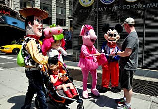 NYC: Times Square Disney Characters