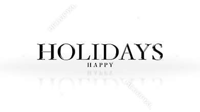 Happy Holidays sleek logo for stylish clothing and accessories