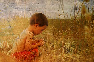 Child in nature