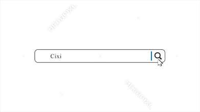 Cixi in Search Animation. Internet Browser Searching