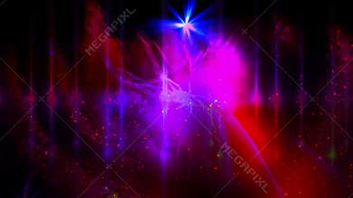 Floodlight streak and dust