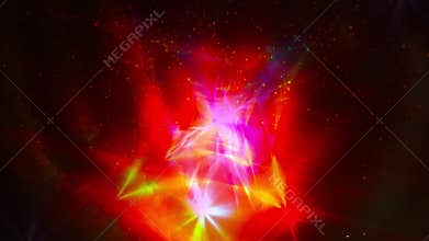 Floodlight streak and dust