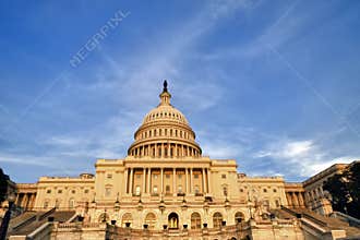 US Congress at Sunset