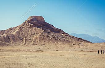 Tower of Silence, historic structure built by Zoroastrians in Yazd city
