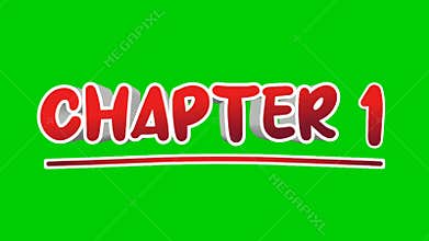 Chapter 1 3d text Animation motion graphics pop up