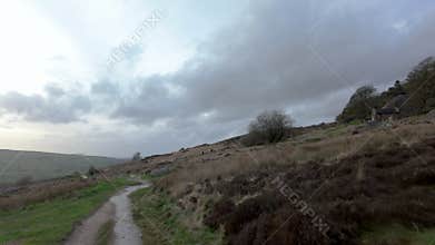 Point of view destination scenic at The Roaches in the Peak District National Park