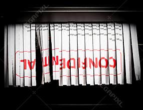 Shredding confidential document