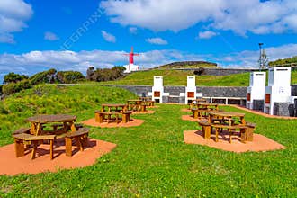 Picnic park next to the windmills with unique characteristics in the Azorean parish of Urzelina.