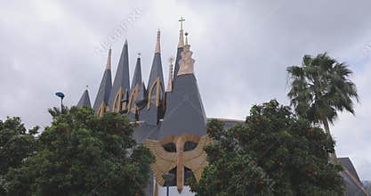 Hungarian pavilion building in Seville at expo 92