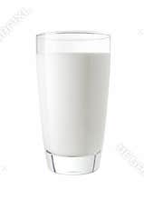 Glass of fresh milk