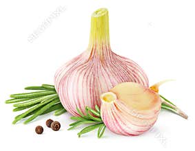 Garlic and rosemary
