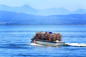 Loaded Crabbing Boat