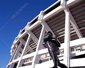 Baseball player statue, Atlanta, USA.