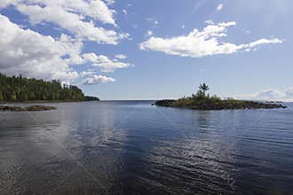 Lake Ladoga on a clear summer day