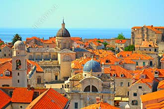 Rooftops in Dubrovnik, Croatia
