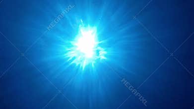 Captivating footage of light dancing across the underwater surface