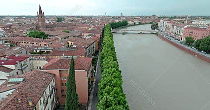 Aerial Perspective of Verona, Italy Stunning Cityscape