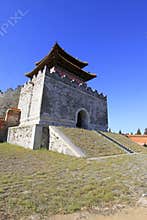 Gate Tower of ZhaoXi Tomb in the Eastern Royal Tombs of the Qing Dynasty, china