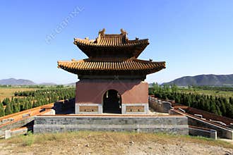 Gate Tower of ZhaoXi Tomb in the Eastern Royal Tombs of the Qing Dynasty, china