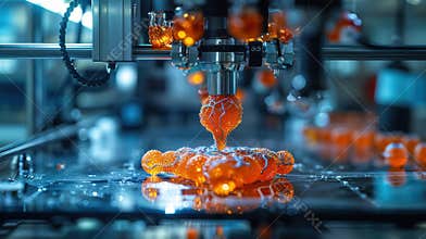 Biology 3d pinter. An exploratory 3D bioprinter for 3D printing of cells. Biomaterials engineering concepts