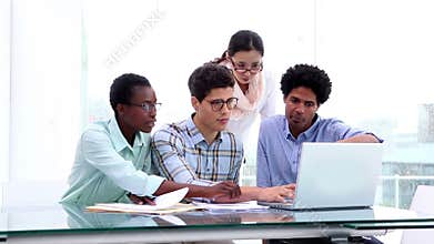 Creative business team having a meeting