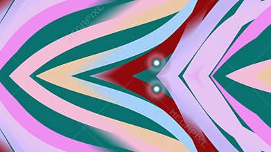 Vibrant Abstract Shapes with Pink Green Red