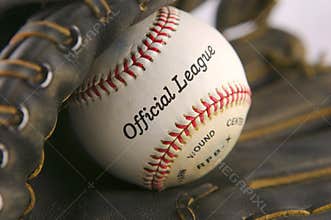 Baseball Glove with Ball