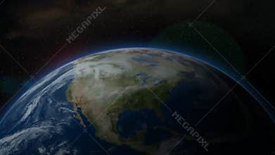 Earth from Space, North America - Animation
