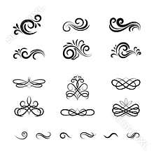 Vintage Vector Decorative Elements and Ornaments