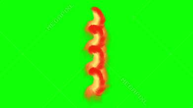 Lava spiral climb with a green background
