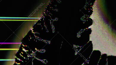 Glitch screen digital defect liquid noise artifact
