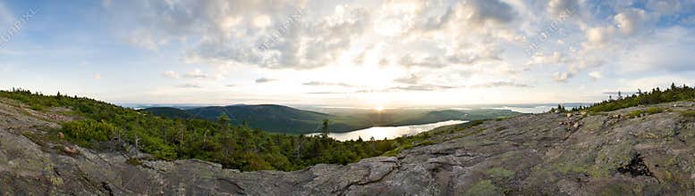 Maine, mountain panorama