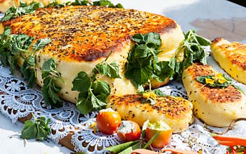 Homemade curd cheese