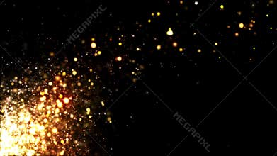 Glitter Gold Blowing Away