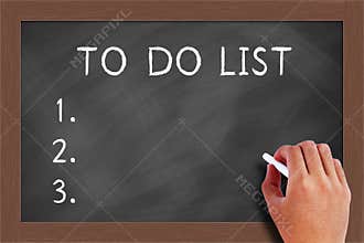 To do list on Blackboard