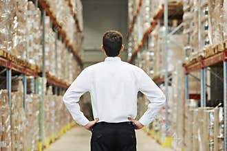 Manager in warehouse