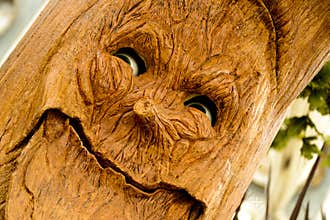 Animated tree with a face