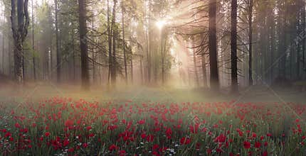 Alpine poppies in the Carpathians