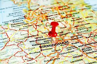 Birmingham ,UK map