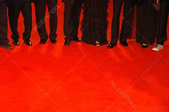 People on red carpet