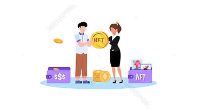 NFT trading Animated Video