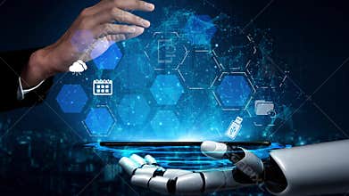 Data backup cloud system network connection concept Funnel