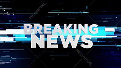BREAKING News Transition Alpha channel