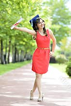 Young woman graduate