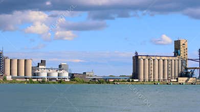 View of Agri-Industries facility in Windsor, Ontario, that serves as a hub for processing and handling grains and oilseeds like