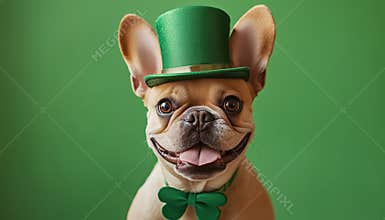 Lucky Frenchie Mom Celebrates St Patrick'S Day With Irish-Themed French Bulldog T-Shirt